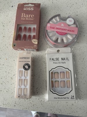 Lot Of 4 Press On Nails: Includes Kiss And Olivia And June