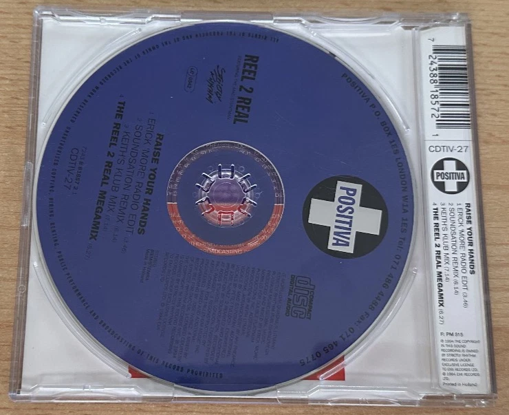 Reel 2 Real featuring The Mad Stuntman – Raise Your Hands (Maxi CD) - Bild 4 von 4