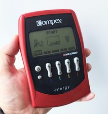 Compex Energy appareil d’électrostimulation sport musculation EMS rouge/noir