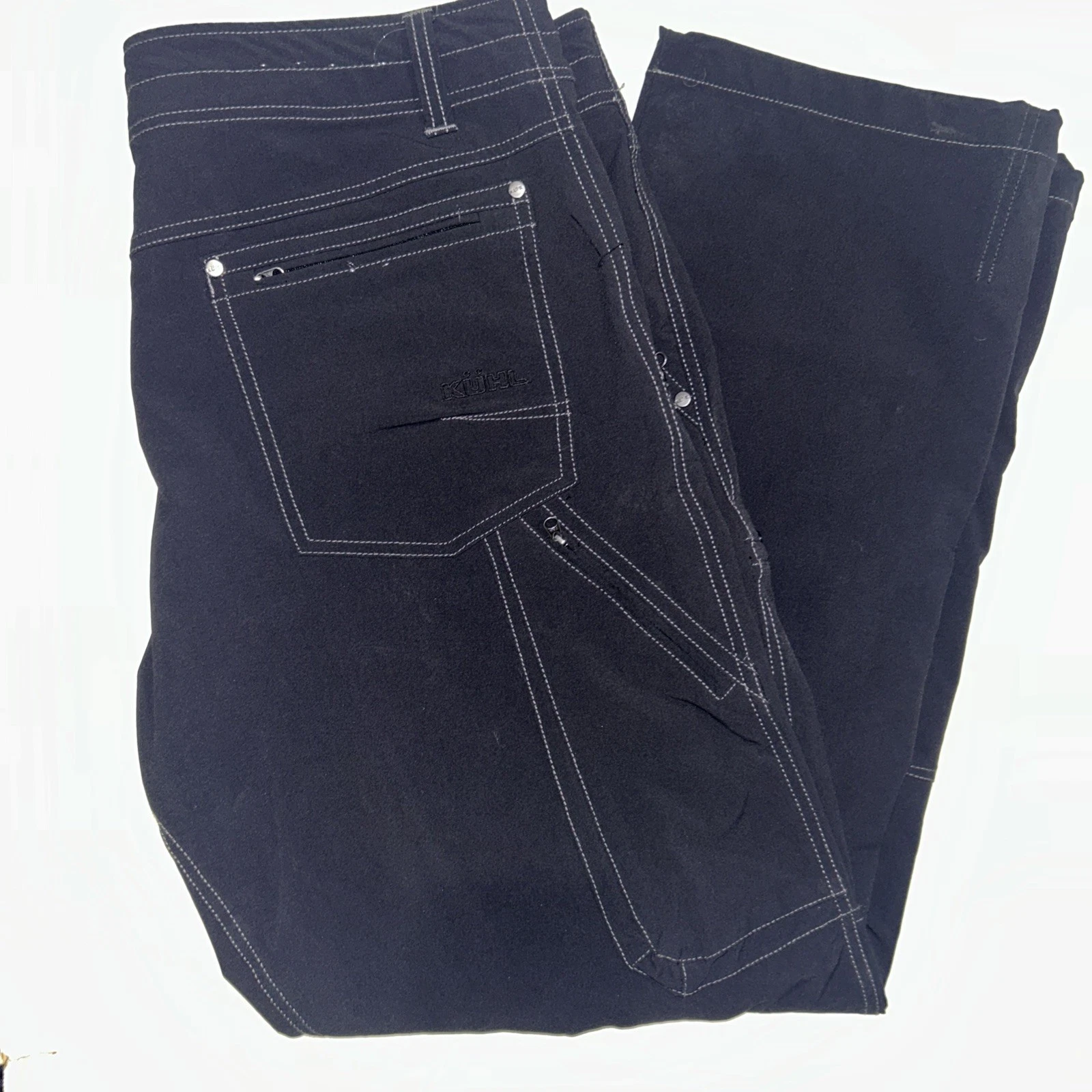 KUHL Destroyr Soft Shell Pants Black Mens 38" x 32" Born In The Mountains