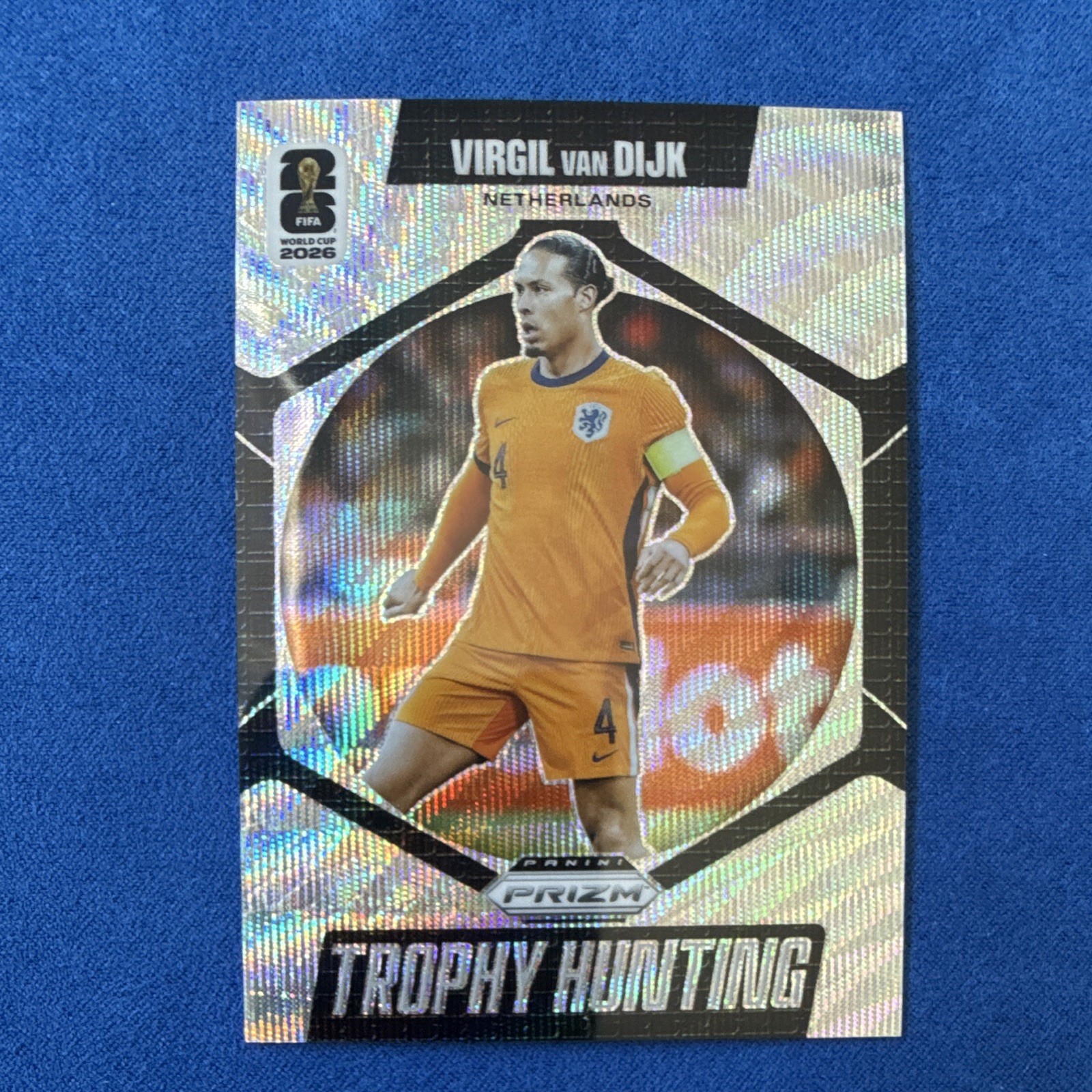 Panini 2026 Prizm FIFA World Cup Virgil van Dijk Trophy Hunting #25 Wave