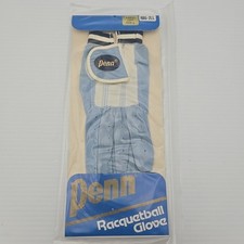 Vintage Penn Racquetball Glove Ladies Left Large Deerskin Leather Light Blue