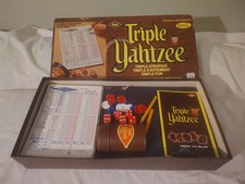 TRIPLE YAHTZEE 1972 Complete in Box E.S. Lowe Game Vintage