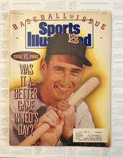 Sports Illustrated Baseball Issue Apr 1990 Ted Williams Cover Marlboro Magazine