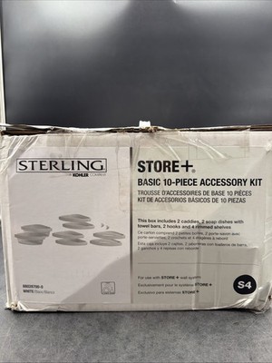 Sterling Store+ Basic 10-Piece Shelf Bin Caddy Accessory Kit 88028700-0