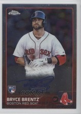 2015 Topps Chrome Rookie Bryce Brentz #AR-BB Auto qf6