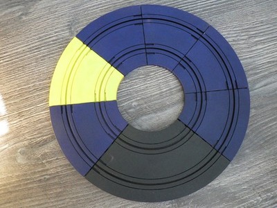 7 Carrera 160 Spur Schienenteile Kurve 1 45° + 90°  Prototyp ohne Stromleiter