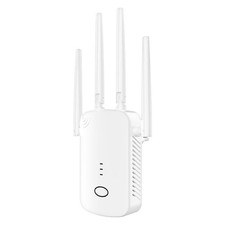 WiFi Extender Booster 5.8GHz/2.4GHz Dual Band WiFi Repeater 4 Antennas 1200Mbps