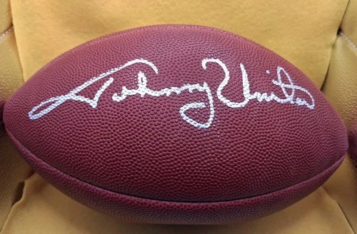 Johnny Unitas Signed Official NFL Football (WILSON)