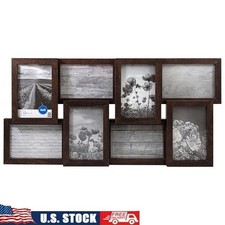 8 Opening Collage Picture Frame Holds 4x6 Photos Wall Hanging Decor Frame New