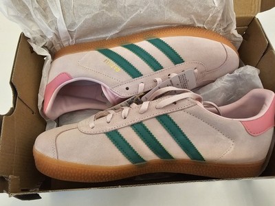 adidas Gazelle sneakers,  in the ''Clear Pink / Court Green'' Size 7 Womens