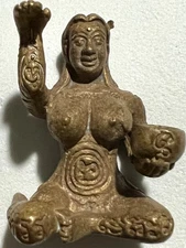 PHRA MAE TAKIEN LP PIN RARE OLD THAI BUDDHA AMULET PENDANT MAGIC ANCIENT IDOL#1