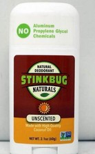 Stinkbug Naturals All Natural Deodorant UNSCENTED 2.1 oz Aluminum Free Sensitive