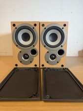 Denon SC-M50 Bookshelf Speakers Pair X 2 HiFi Stereo Wood Finish Great Sound