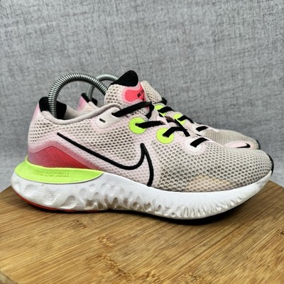 Nike Renew Run Pink Foam Womens Size 8 Running Shoes Sneakers CW5637-600