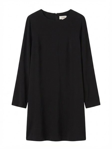 Black Long Sleeve Shift Dress Size 10