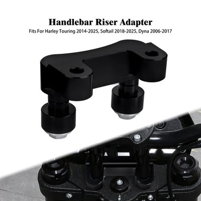 Handlebar Riser Adapter For Harley Softail Breakout 18-25 Dyna Street Bob 06-17