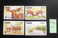 WWF GHANA BONGO 1984 mnh set capítulo 015 Mi 1060-63 WWF