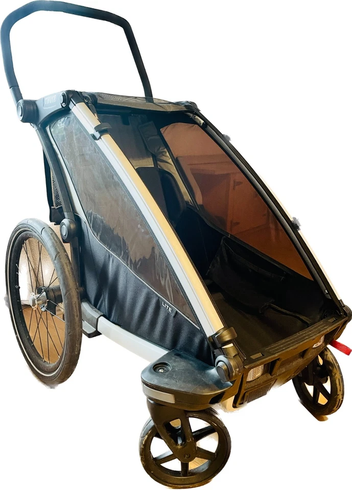 Fahrradanhänger Thule Chariot Lite Agave für 1 Kind, Farbe grau