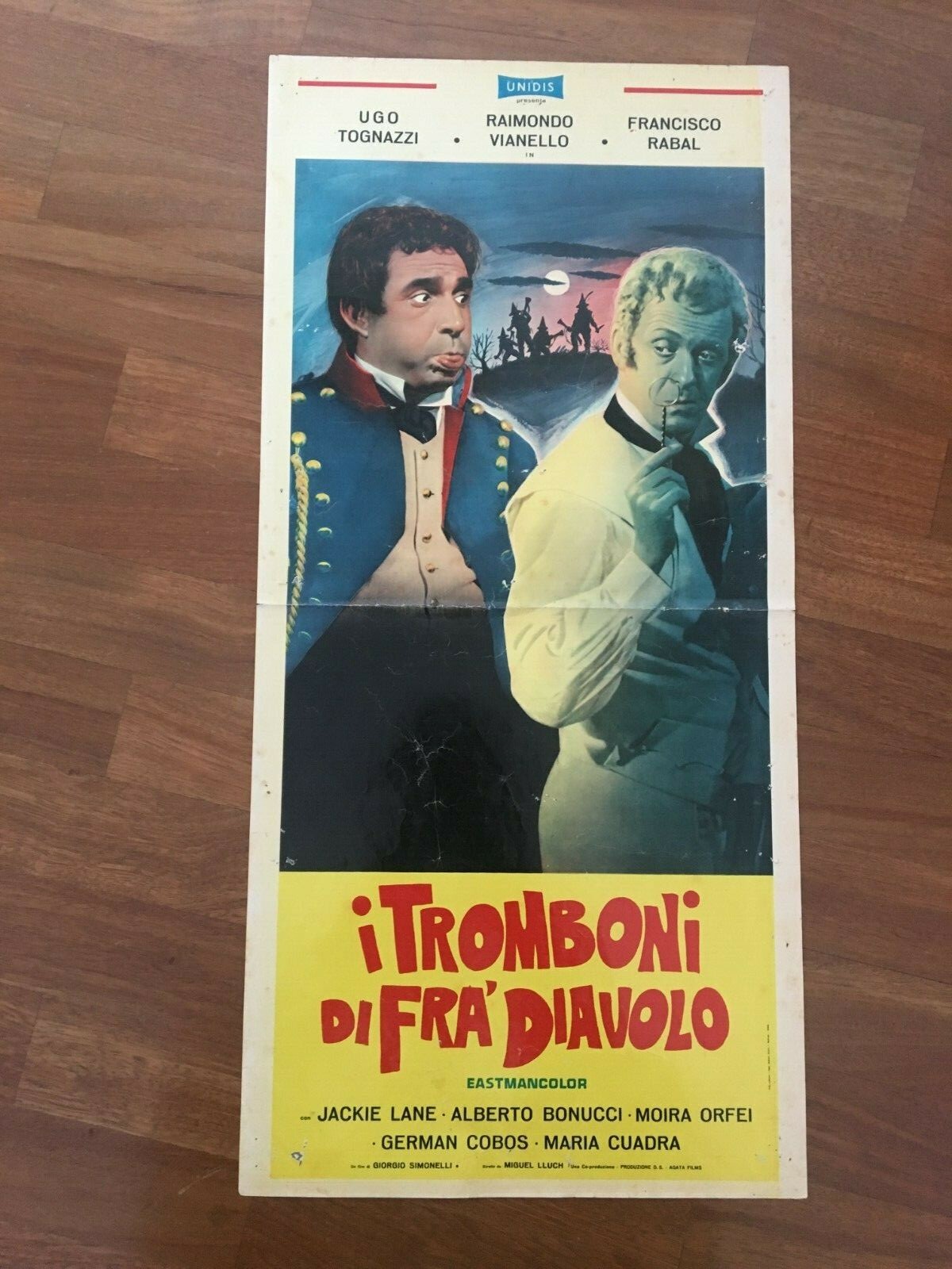 Locandina originale film I tromboni di Fra' Diavolo (1962) - Regia di Giorgio Simonelli