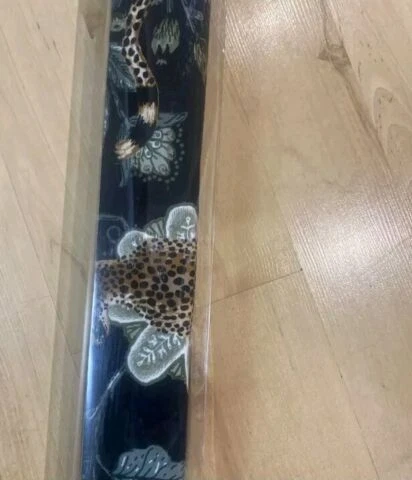 Dunelm Lined Roman Blind Paradise Cheetah Green or Jacquard Fern Width 48" X 54" - Picture 11 of 12