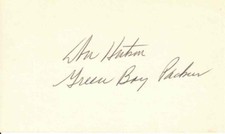 Don Hutson (1997) Green Bay Packers HOF Football Signed Index Card