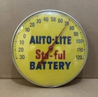 Vintage Auto-Lite Stu-ful Thermometer Sign Gas Oil Garage Wall Decor