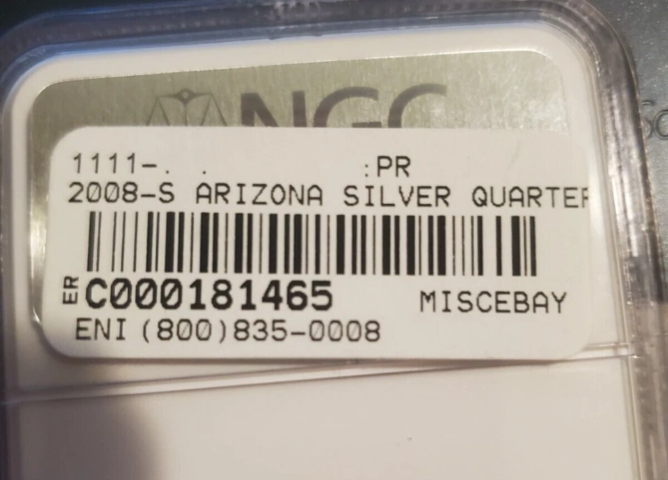 2008 S Silver 25c Arizona NGC PF70 Ultra Cameo - Image 4 of 4