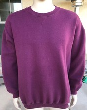 Vintage 90s Discus Athletic Crewneck Sweatshirt USA Made Size XL Blank Solid Red