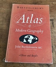 Bartholomew’s Advanced Atlas of Modern Geography 1966