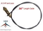 New Throttle Control Cable for Gas Air Compressors Unloader Bullwhip 36"