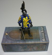 CAVALIERE MEDIOEVALE CON SPADA IN RESINA DIPINTO A MANO DA COLLEZIONE