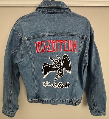 Led Zeppelin hand painted Denim jacket. | eBay