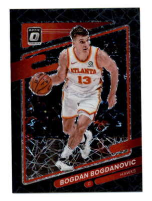BOGDAN BOGDANOVIC 2021/22 DONRUSS OPTIC #32 BLACK VELOCITY PRIZM #09/39 BF4371