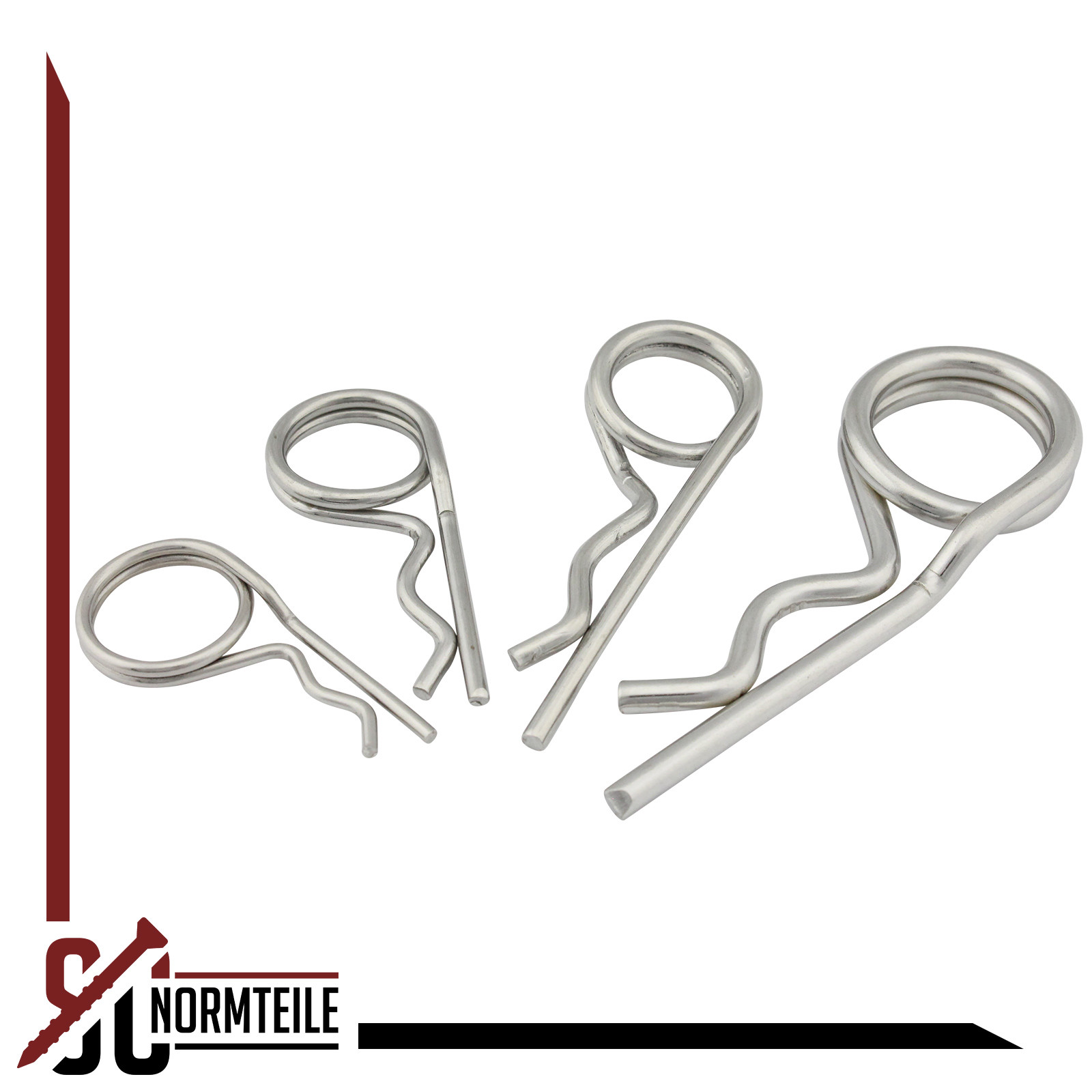 Edelstahl-Federsplint 316 Mit Doppelschlaufe – Marinequalität, NEU