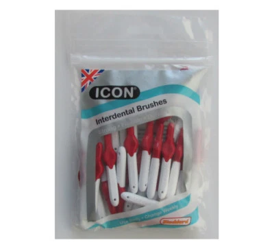 Tooth Picks Made In The UK Icon Interdentals Red Size 2 - 0.5mm