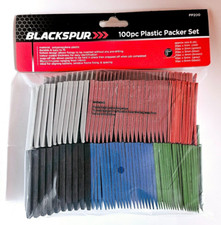 100 Plastic Horseshoe Packers Glazing Frame Door Window Packing Spacers 1-6mm