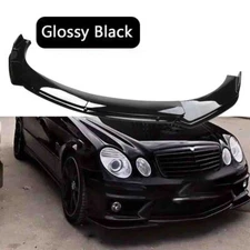 For Benz EClass E250 E350 Gloss Black Front Bumper Lip Splitter Spoiler Body Kit