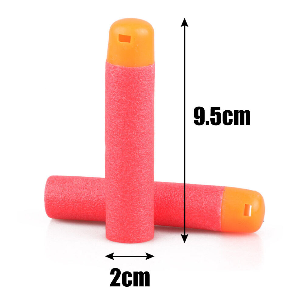 30Pcs Mega for Nerf 9.5cm Red Sniper Rifle Darts Bullets Mega Foam