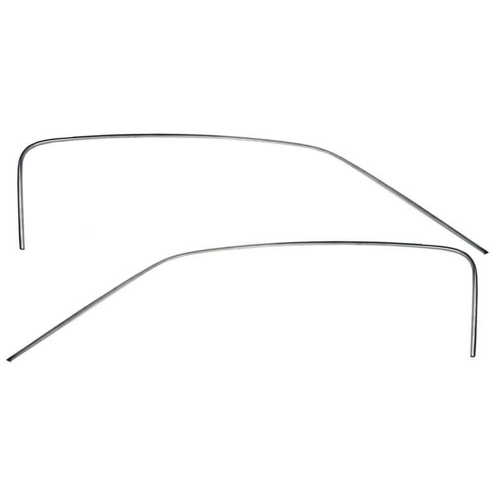 Fastback Rumprail Parlor Drip Rail Moldings Stainless Steel Polished Pair Mustang Fastback 1967 ...