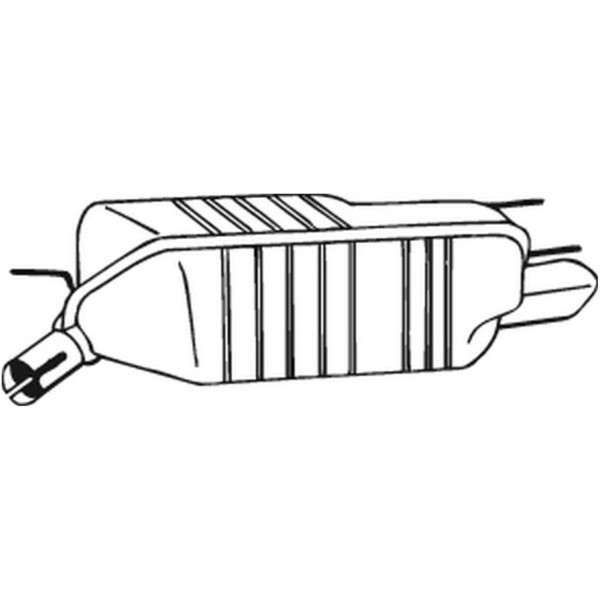 Bosal EndschalldäMpfer SchalldäMpfer Passend FüR Opel Calibra A 185-403-image