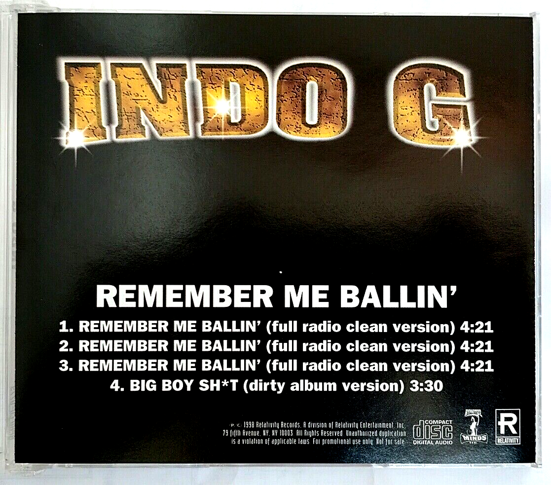 CD) Indo G – Remember Me Ballin