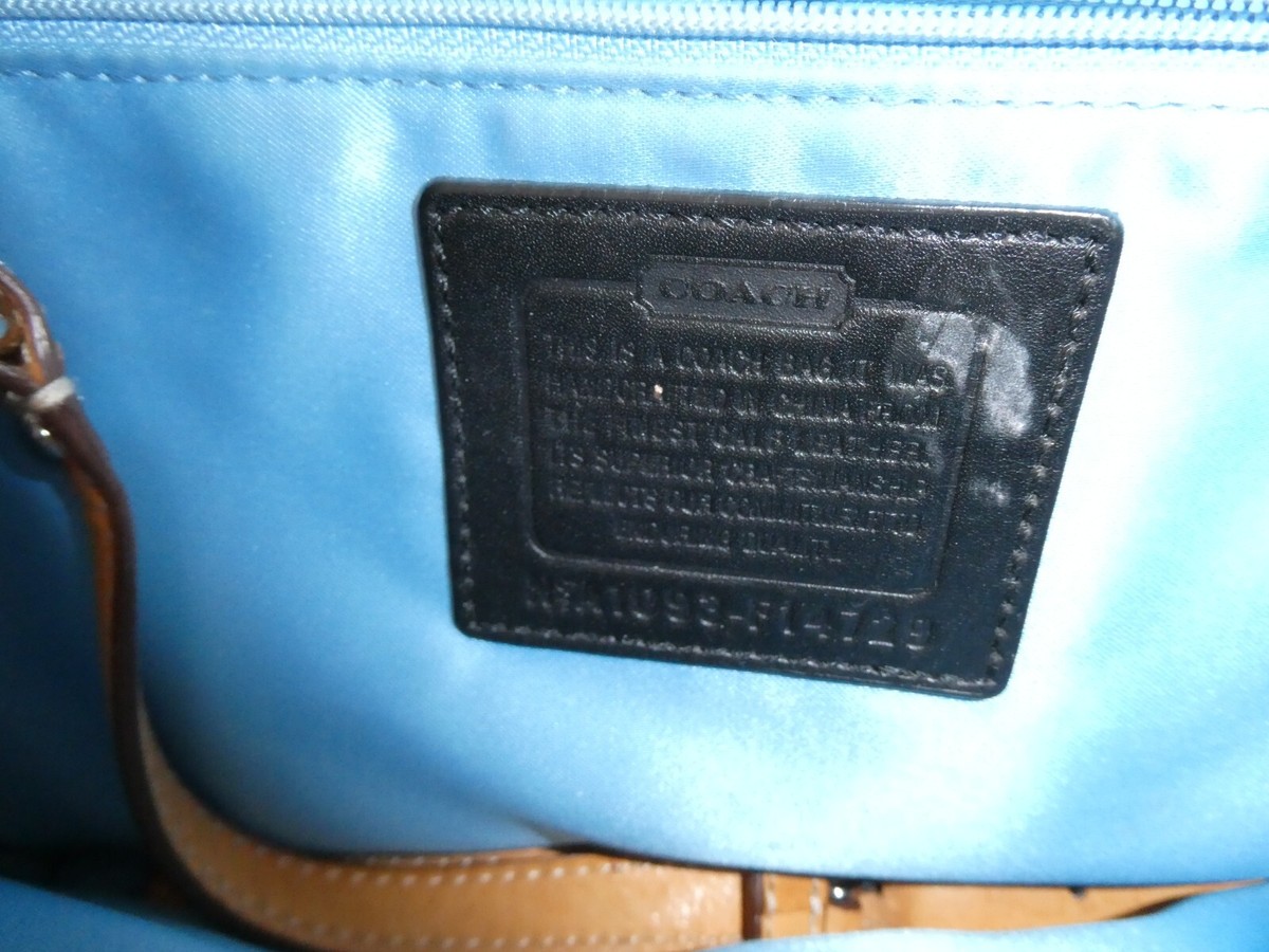 Vintage Coach A1093 F14729 Black Leather Crossbody Purse Bag | eBay