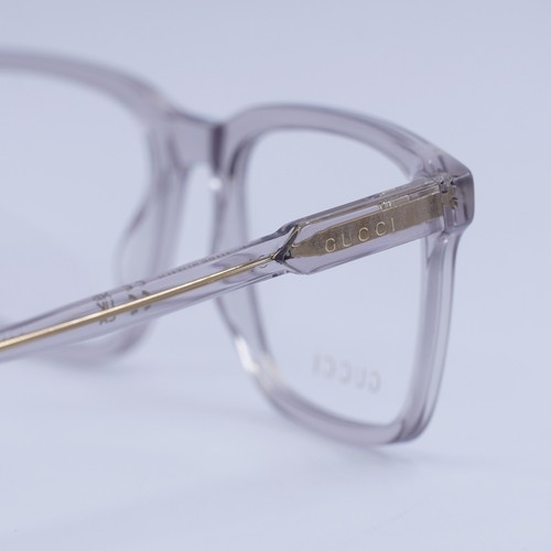 Gucci GG1120O 007 Transparent Grey 55mm Eyeglasses New Authentic - Picture 5 of 7
