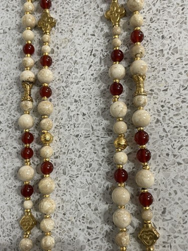 JADED JEWELS INC MADISON AVE NY USA DOUBLE STRAND HEAVY 220g BEADED NECKLACE - Picture 7 of 9
