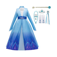 The Ultimate Elsa Birthday Dress and Frozen 2 Accessories Gift Set