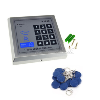 Security RFID Proximity Entry Door Lock Access Control System 500 User +10 Keys-