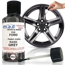 M.A.D Ford Rado Grey Alloy Wheel Paint Touch Up Kit 30ML Fiesta ST Curb Scratch