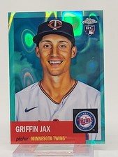 2022 Topps Chrome Platinum Anniversary Aqua Lava Refractor Griffin Jax 074/299