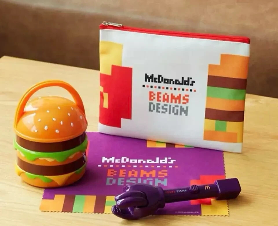Japan McDonald's x BEAMS collaboration 4-piece set of goods Japan McDonald's x BEAMS collaboration 4-piece set of goods